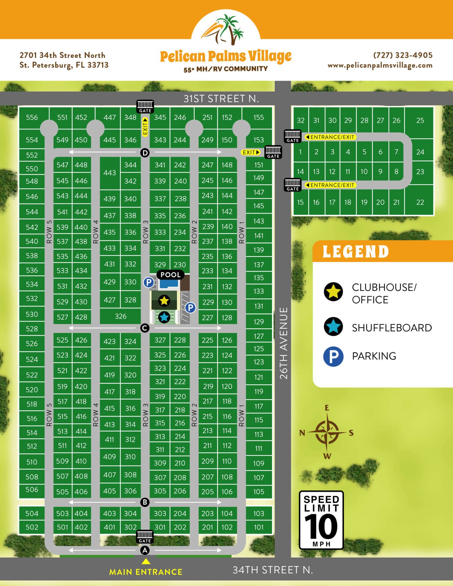 Pelican palms park map